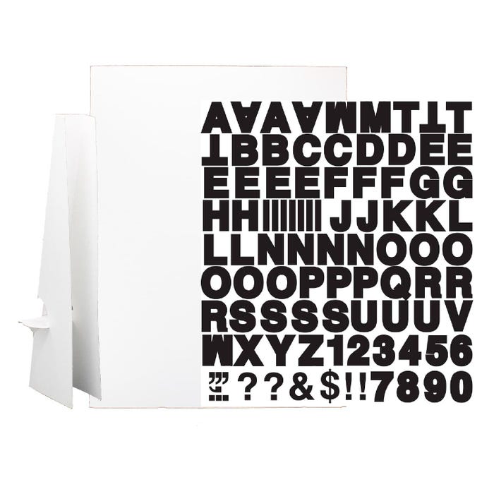 Corrugated Project Sheet Sign Kit, 20 x 30, White, Pack of 10