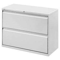 Lorell Lateral File Cabinet, 42 x 18-5/8 x 28-1/8 Inches, Light Gray