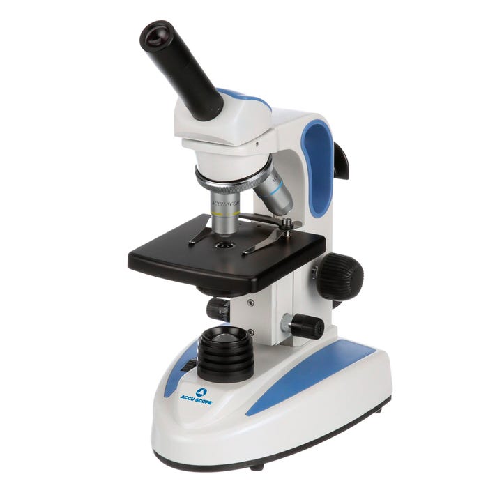 Accu-Scope EXM-150 Compound Monocular Microscope with Clips Stage and Iris Diaphragm