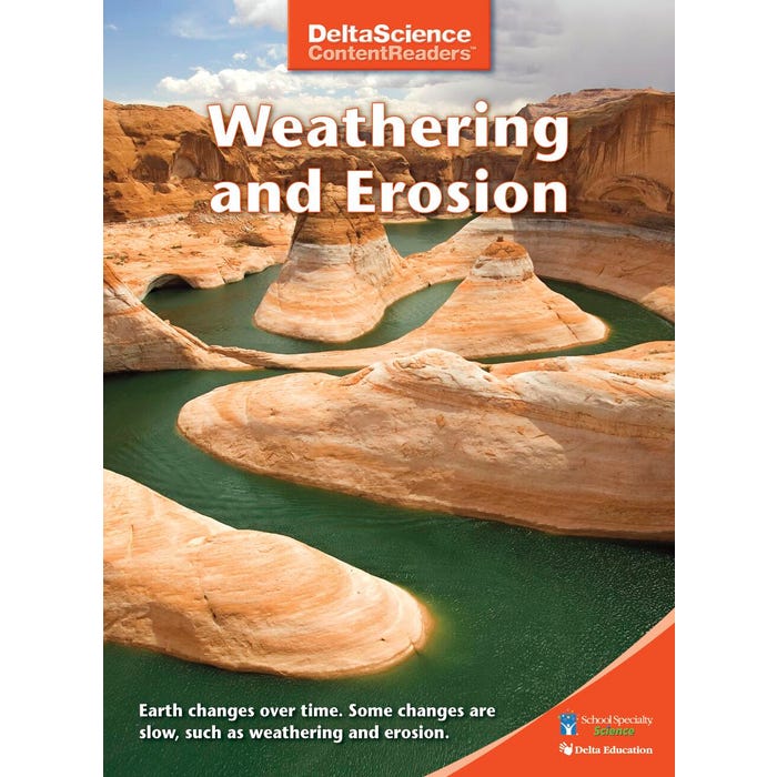 Delta Science Content Readers Weathering and Erosion Red Book, Pack of 8