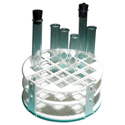 United Scientific Test Tube Rack, 145 mm Dia X 70 mm H, Polyethylene, Item Number 581388