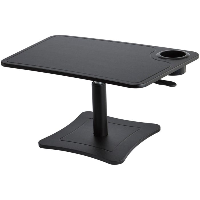 Victor High Rise Height Adjustable Laptop Stand with Storage Cup, Black