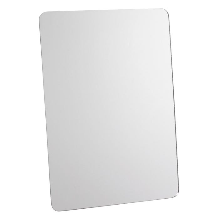 School Smart Shatterproof Mirror, Magnetic Back, Rounded Corners, 5 x 7 Inches