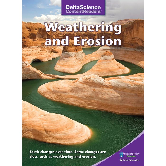 Delta Science Content Readers Weathering and Erosion Purple Book, Pack of 8