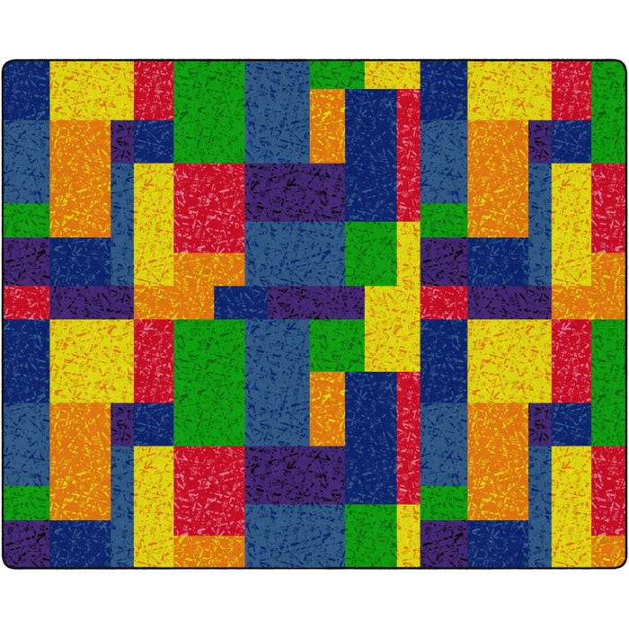 Flagship Carpets Terrific Squares Carpet, Rectangle