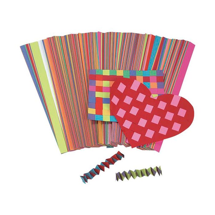 Hygloss Weaving Strips, 3/4 x 16 Inches, Assorted Colors, Pack of 1,000