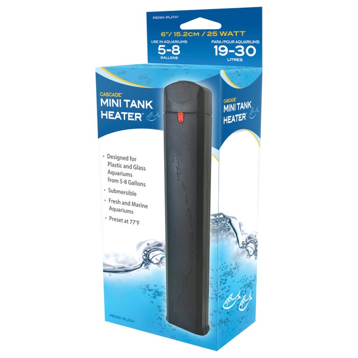 Penn Plax Mini Aquarium Heater, 6 in, 25 WATT