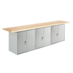 Diversified Woodcrafts Wall Bench, 120 x 24 x 32-3/4 Inches, Item Number 2039119