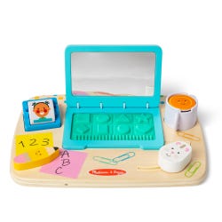 Melissa and Doug Wooden Work and Play Desktop Activity Board
