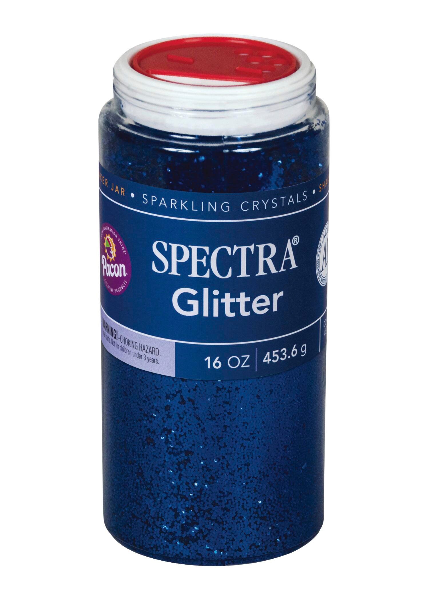 Spectra Arts & Crafts Glitter, Blue, 16 oz., 1 Jar 2153465