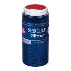 Spectra Arts & Crafts Glitter, Blue, 16 oz., 1 Jar 2153465