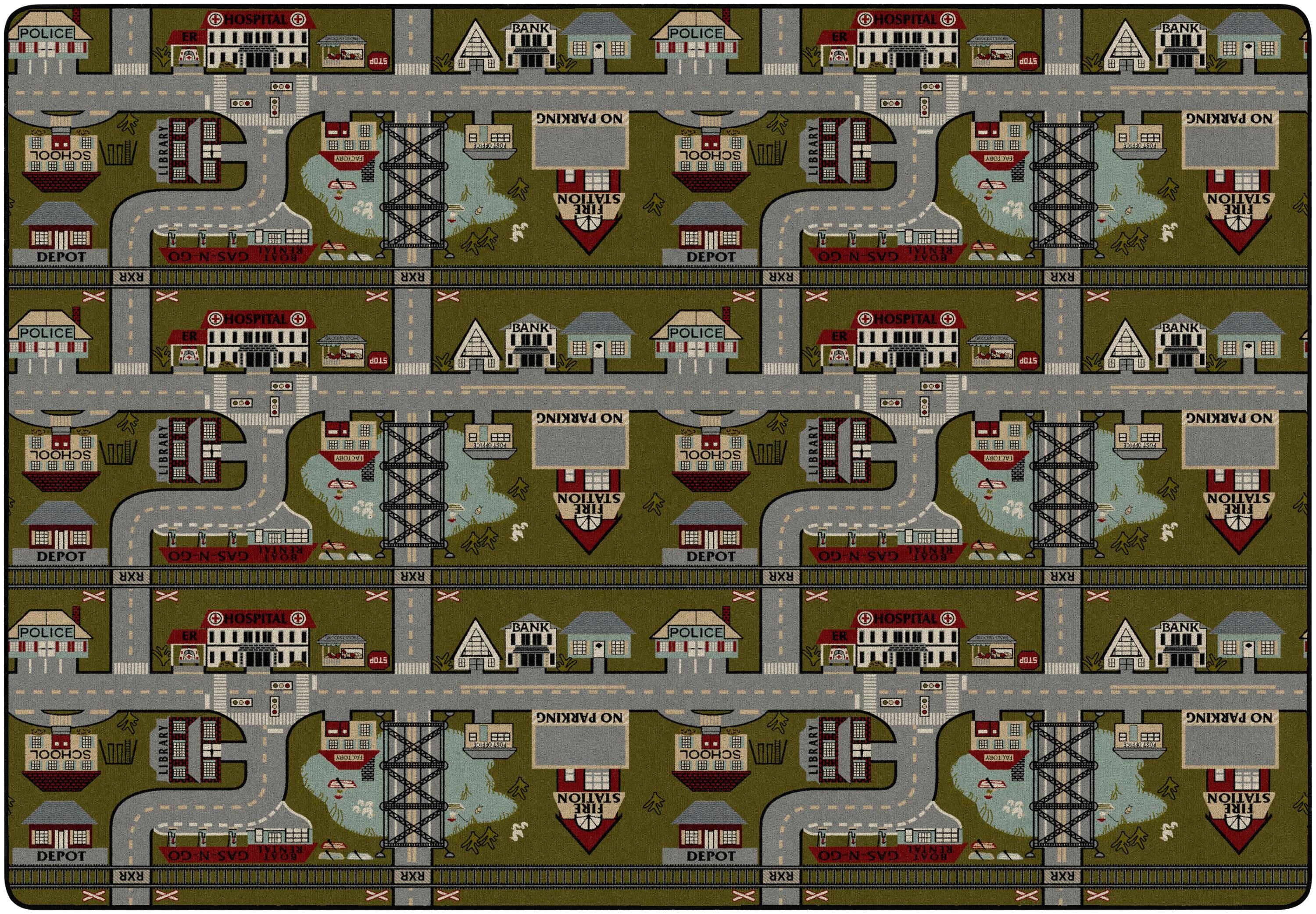 Flagship Carpets Places-To-Go Carpet, Rectangle 4000153