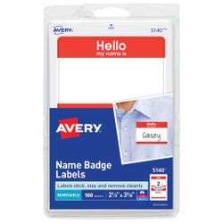 Name Badge Labels, Item Number 1054554