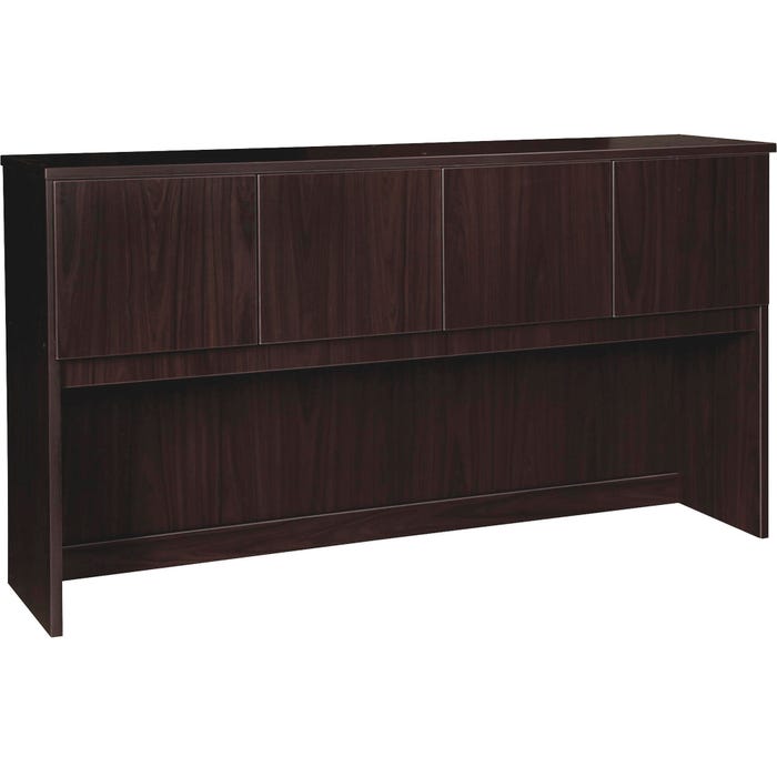 Lorell Prominence Laminate Hutch, 72 x 16 x 39 Inches, Espresso