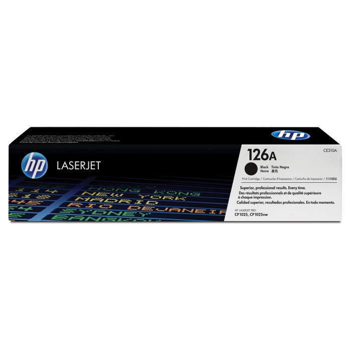 HP 126A Ink Cartridge, CE310A, Black