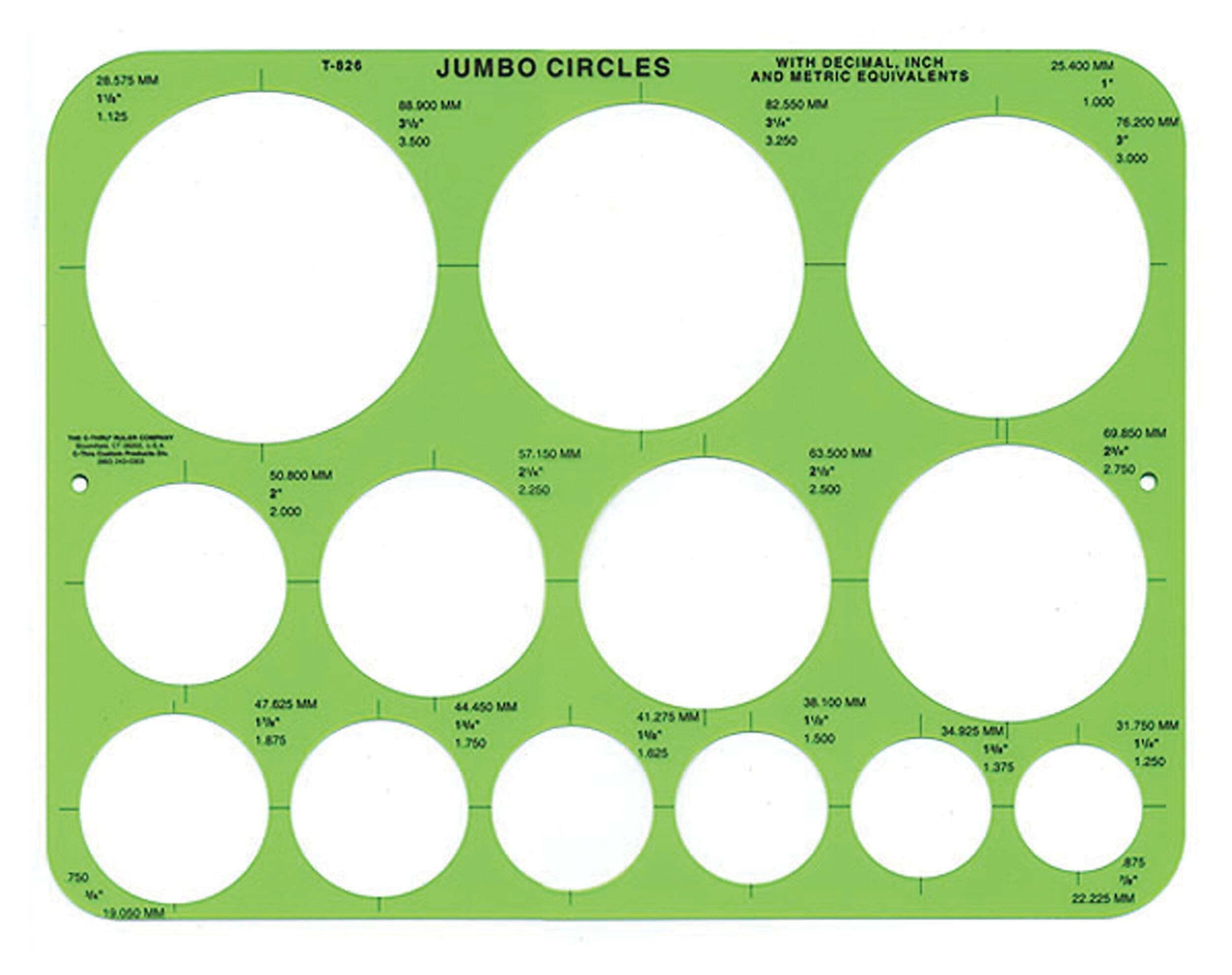 Westcott Circles Template, 13 Circles 1440838