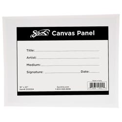 Sax Genuine Canvas Panel, 16 x 20 Inches, White 2105324
