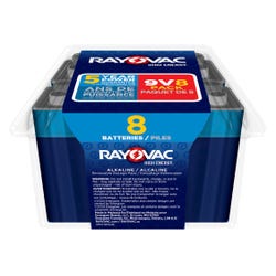 Rayovac Pro Pack Alkaline Batteries, 9 Volt, Pack of 8 1500902