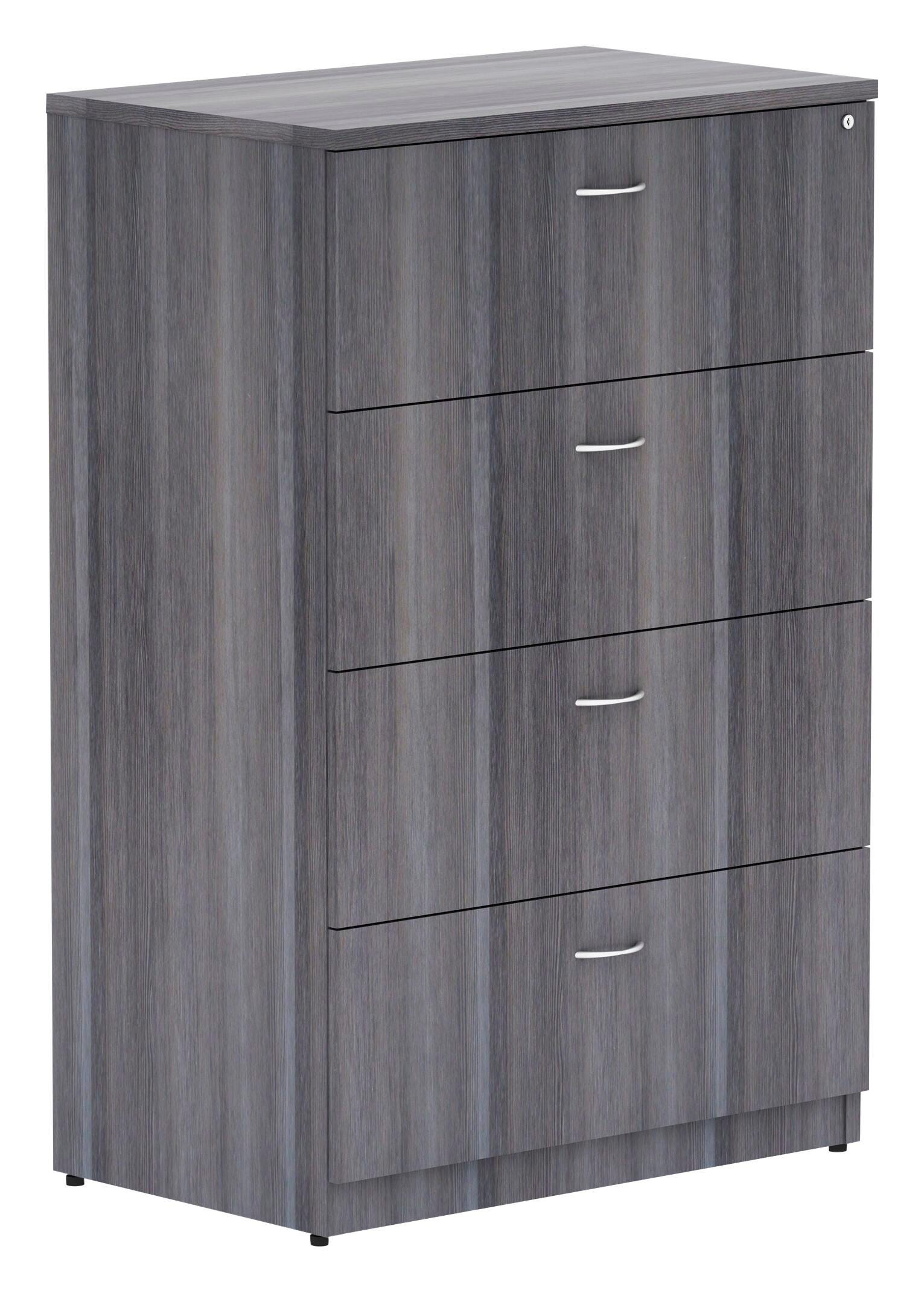 Image for Lorell Lateral File, 4 Drawer, Weathered Wood from School Specialty