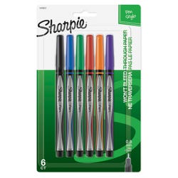 Sharpie Pens, Fine Tip, Assorted Colors, Set of 6 1564412