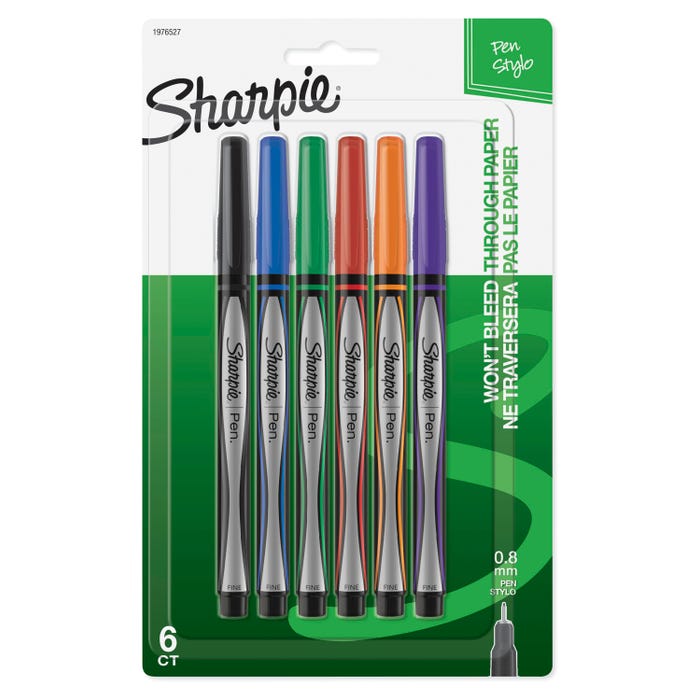 Sharpie Stylo Pens, Fine Tip, Assorted Colors, Set of
