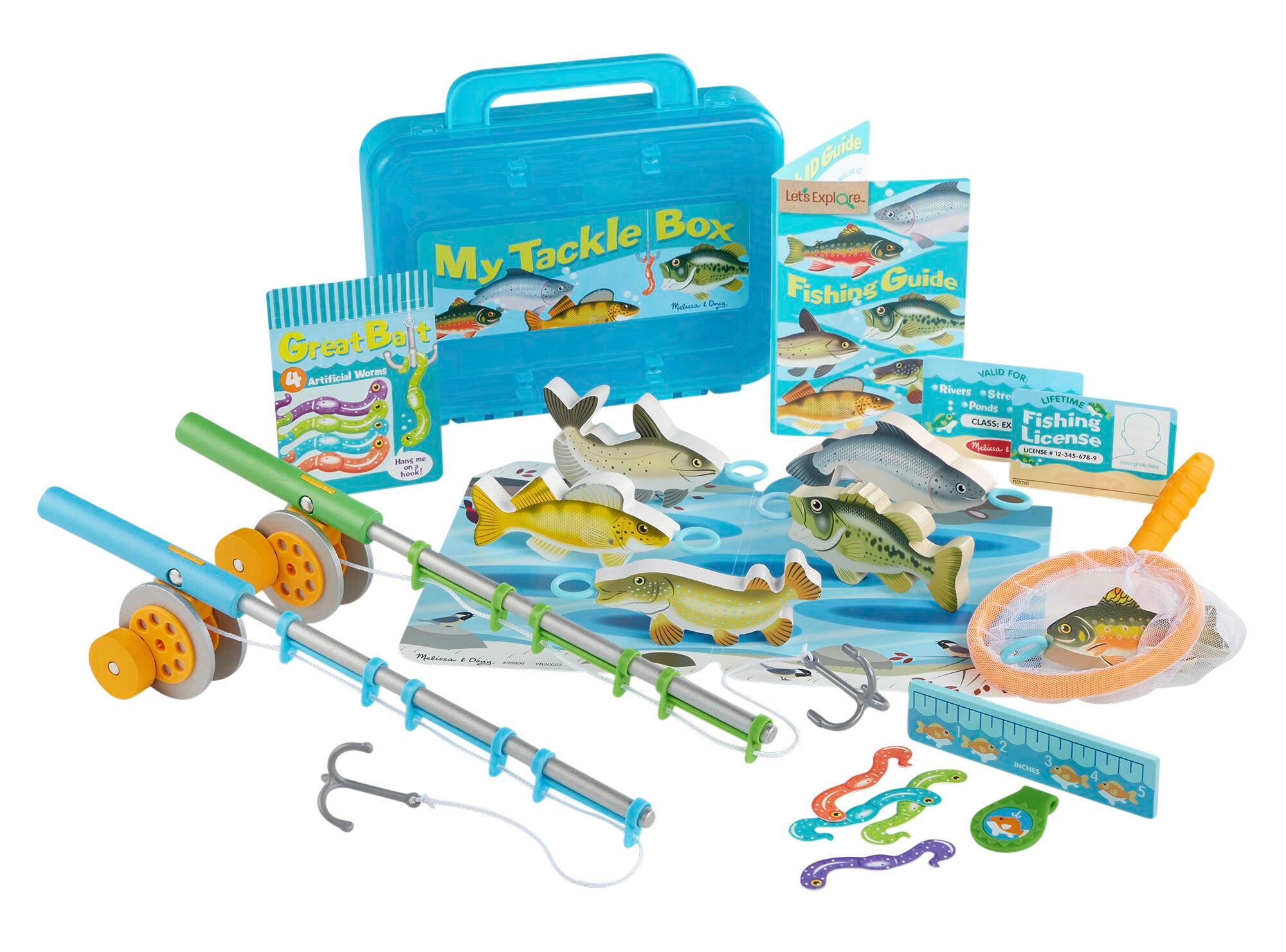 Melissa & Doug Let's Explore Fishing Play Set, 21 Pieces, Item Number 2122188