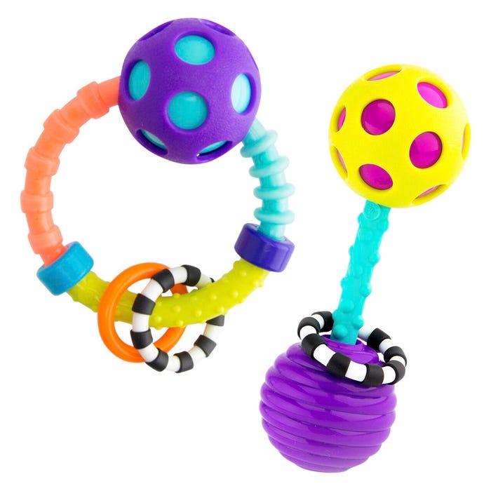 Sassy Baby My First Bend & Flex Rattle Set, 2 Pieces