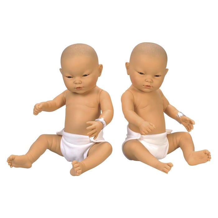 Newborn Baby Doll, Asian Baby Boy and Girl, 21 Inches