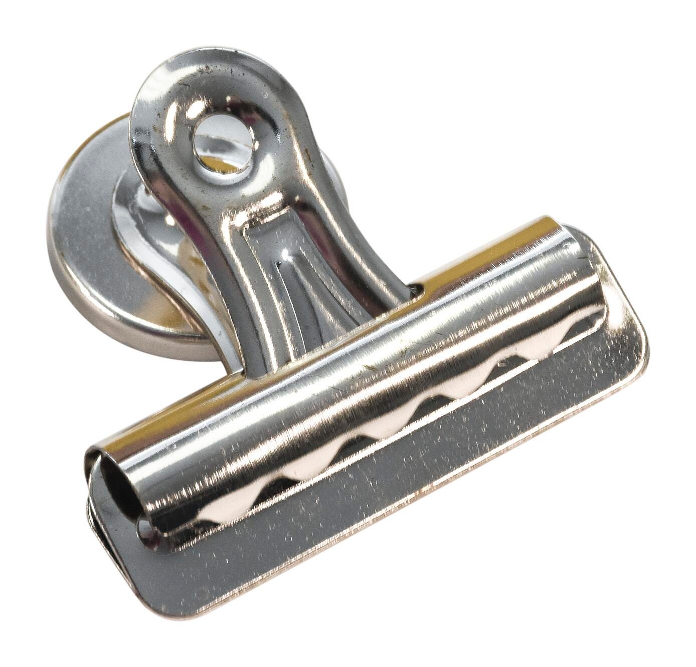 School Smart Magnetic Clips, 2 Inches, Nickel Plated, Pack of 12 077434