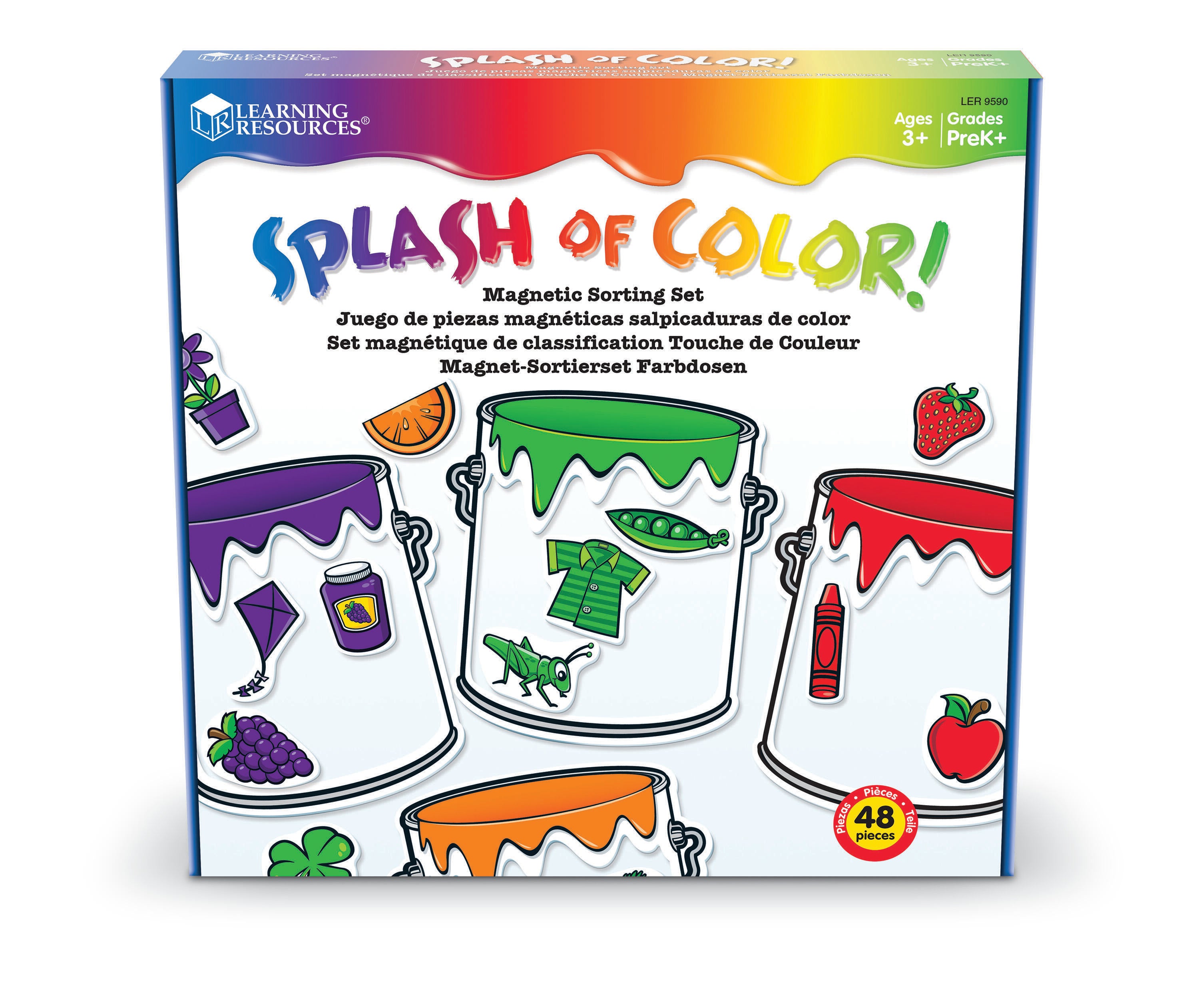 Learning Resources Splash of Color Magnetic Sorting Set, 49 Pieces 1426320
