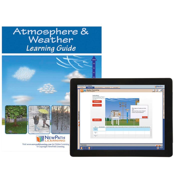 NewPath Learning Earth’s Atmosphere and Weather Student Learning Guide with Online Lesson