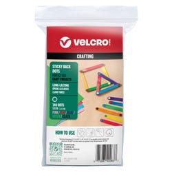 VELCRO Sticky Back Dots, Multi-Color, Round, Set of 140
