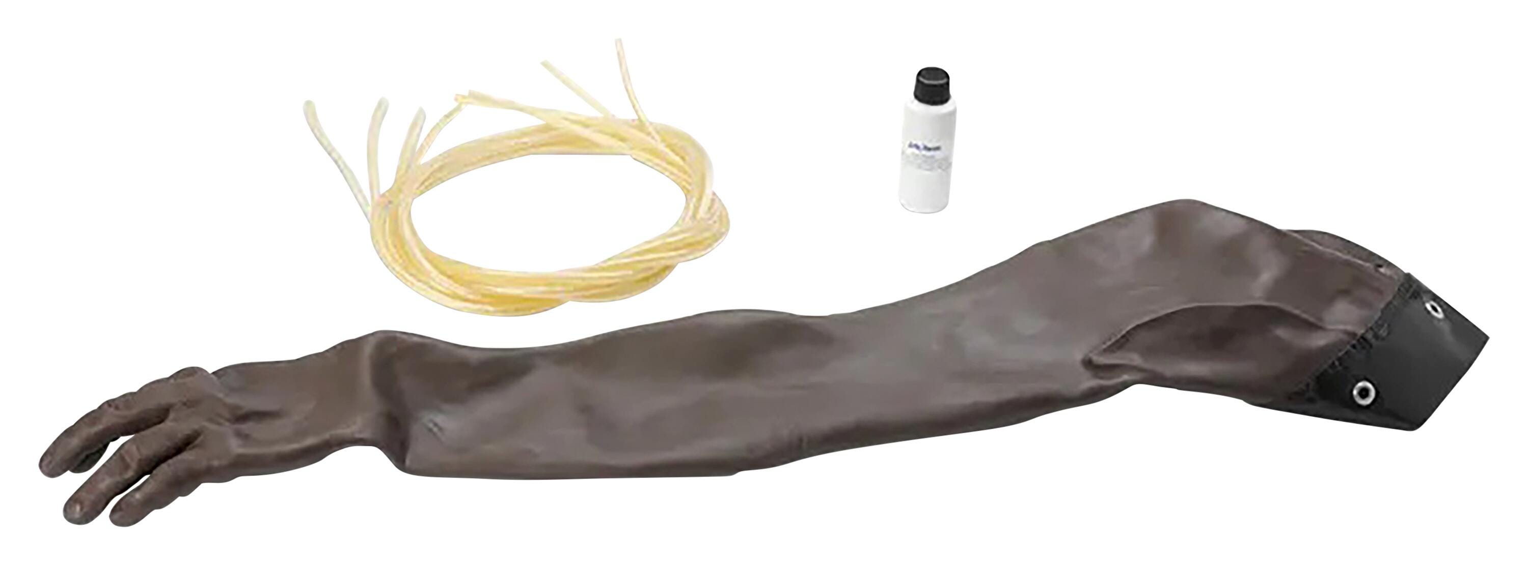 Advanced Venipuncture and Injection Arm: Skin and Vein Replacement Kit, Dark