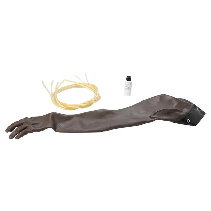 Advanced Venipuncture and Injection Arm: Skin and Vein Replacement Kit, Dark