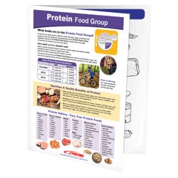 Image for Sportime Protein Food Group Visual Learning Guide, 4 Pages, Grades 5 to 9 from School Specialty