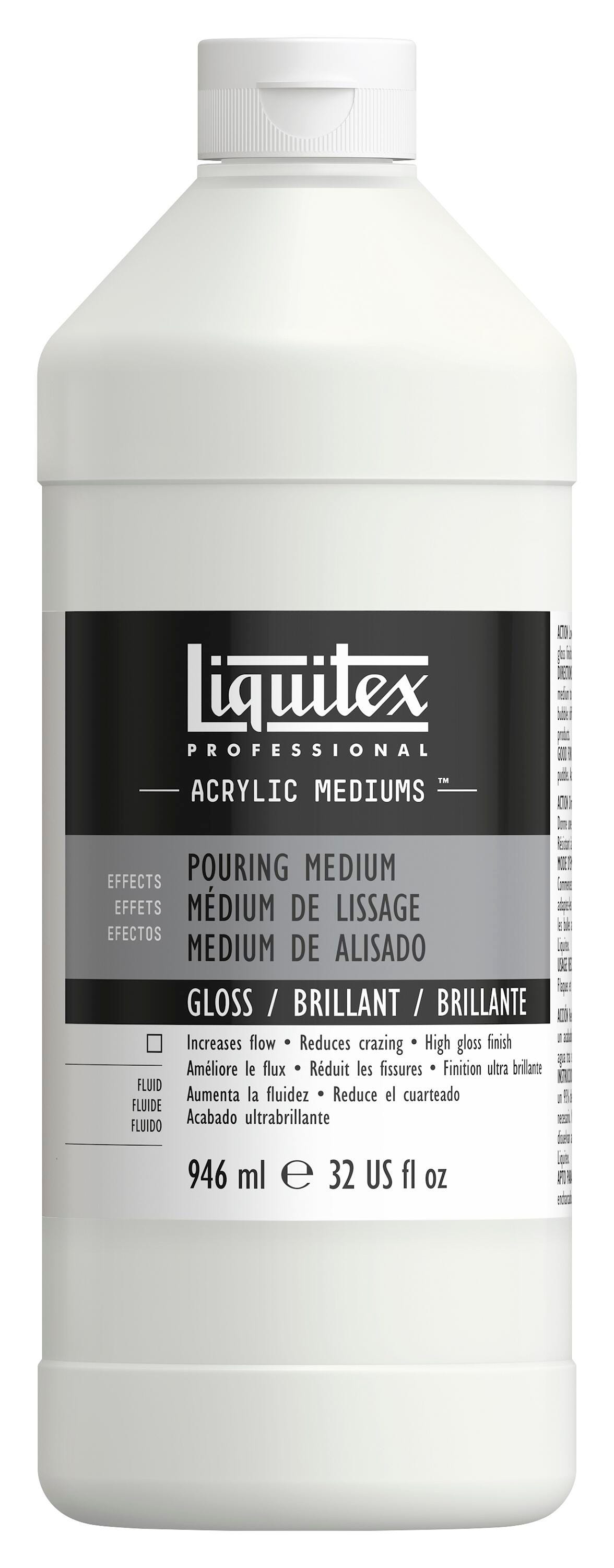 Liquitex Acrylic Pouring Medium, Quart, Item Number 2102989