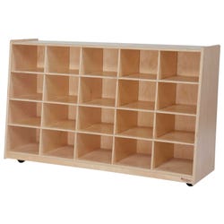 Wood Designs Tip-Me-Not Cubby Unit without Bins, 48 x 15 x 30 Inches