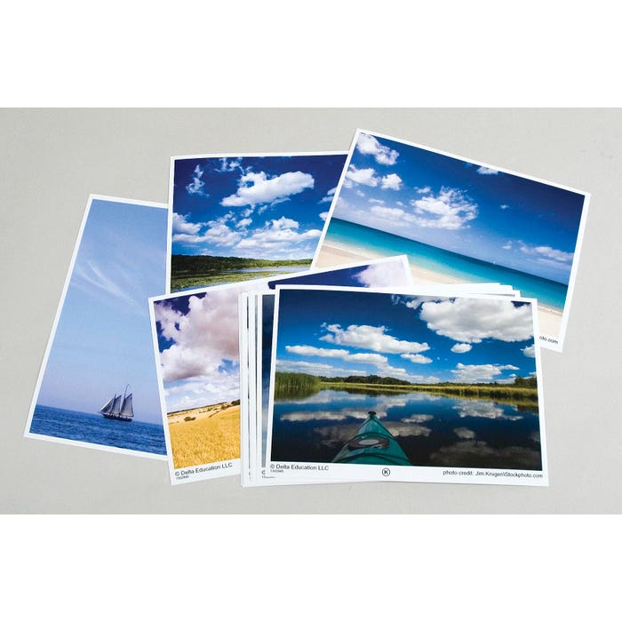 Frey Scientific Classifying Clouds Photo Card Set for Grades 3 to 6, 7 x 5 Inches, Set of 16
