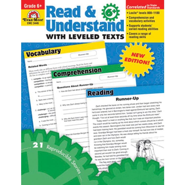 Evan-Moor Read and Understand with Leveled Texts, Grade 6