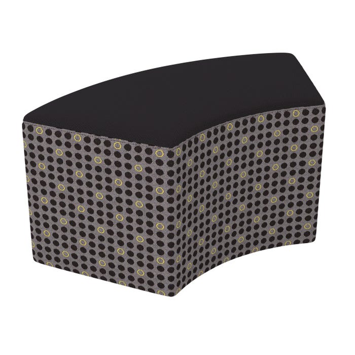 Classroom Select Soft Seating NeoLounge Arc Ottoman with 60-Degree Curve, 2 Color, 38 x 18 x 18 Inches