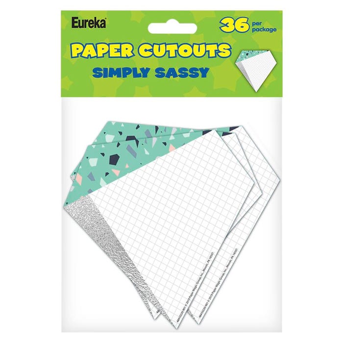 Eureka Simply Sassy Cut Out's, Diamond Accents, Set of 36
