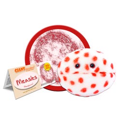 GIANTmicrobes Measles Plush, 5 to 8 Inches, Item Number 1590795