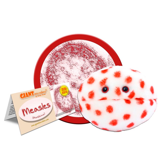 GIANTmicrobes Measles Plush, 5 to 8 Inches
