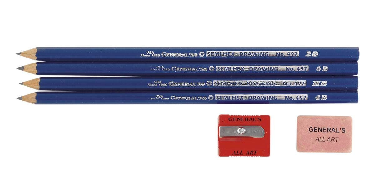 Image for General’s® Semi-Hex® Drawing Pencil Kit from School Specialty
