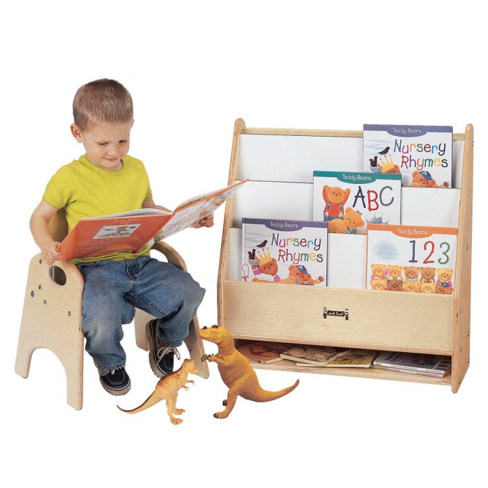 Jonti-Craft Toddler Pick-A-Book Stand, Wood, 24 x 9 x 25 Inches, White