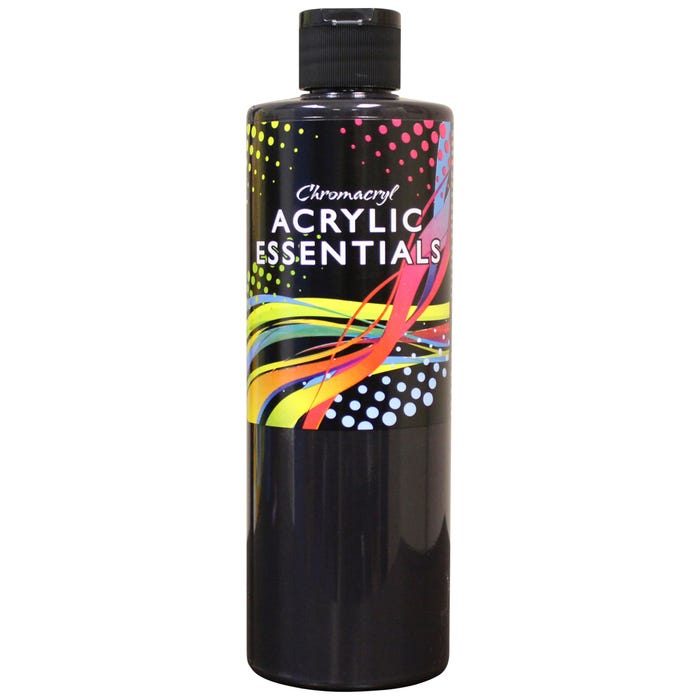 Chromacryl Acrylic Essentials, Black, Pint