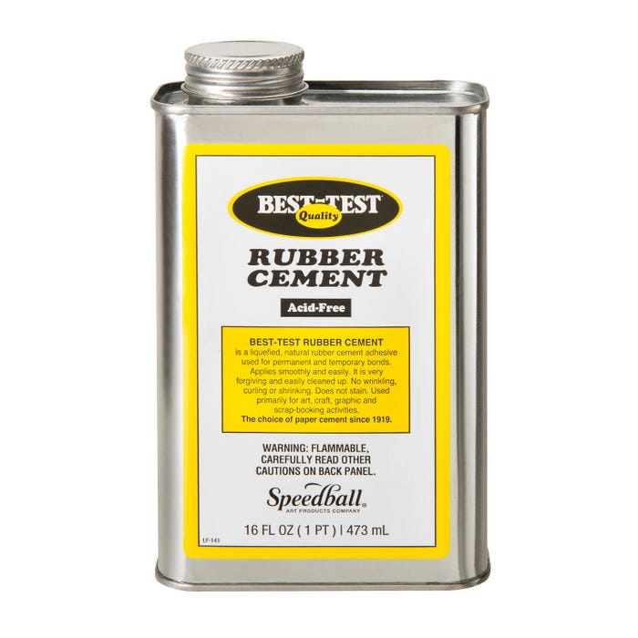Best Test Rubber Cement, 16 Ounces