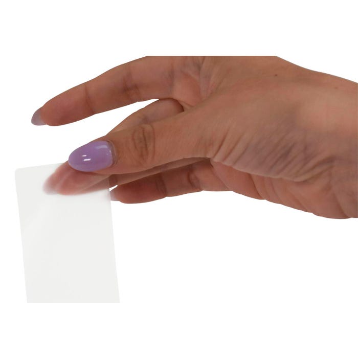 School Smart Vinyl Label Protectors, Round Corner Rectangle, 1 x 3 Inches, Clear, Pack of 500