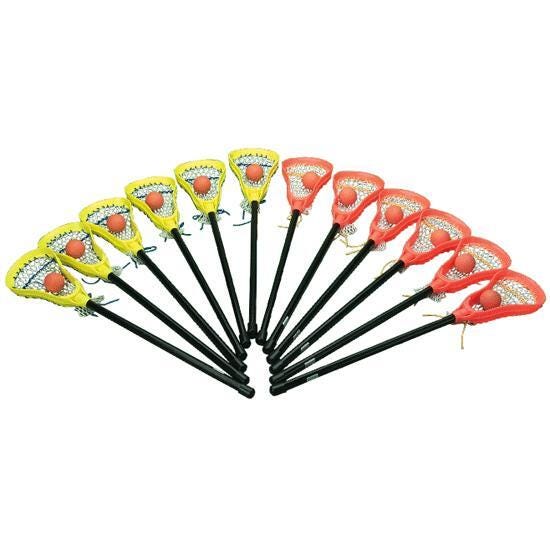Image for Sportime Mini Lacrosse Stick and Ball, Yellow, 26 Inches from School Specialty