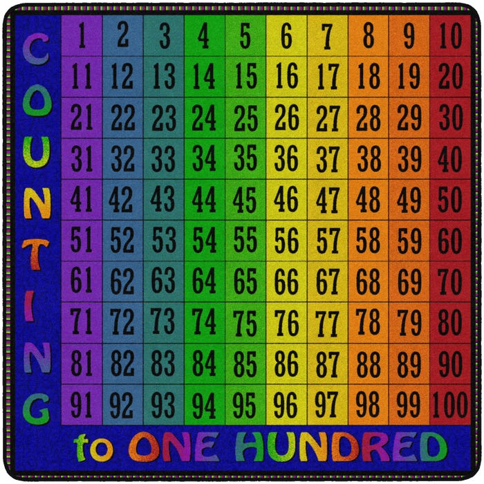 Flagship Carpets Counting to 100 Carpet, Square